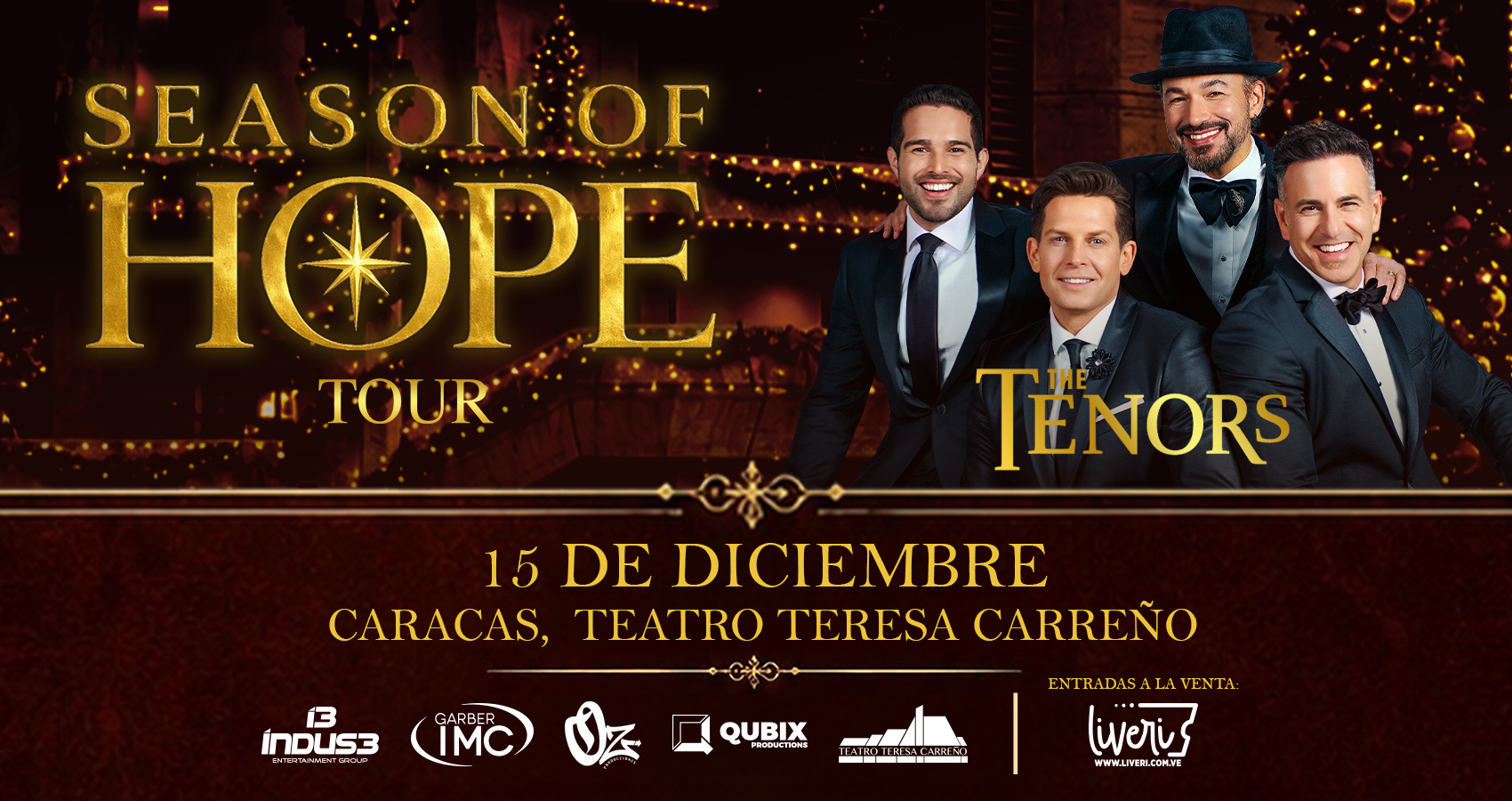 The Tenors en Caracas / Venezuela 2026 - Season of Hope