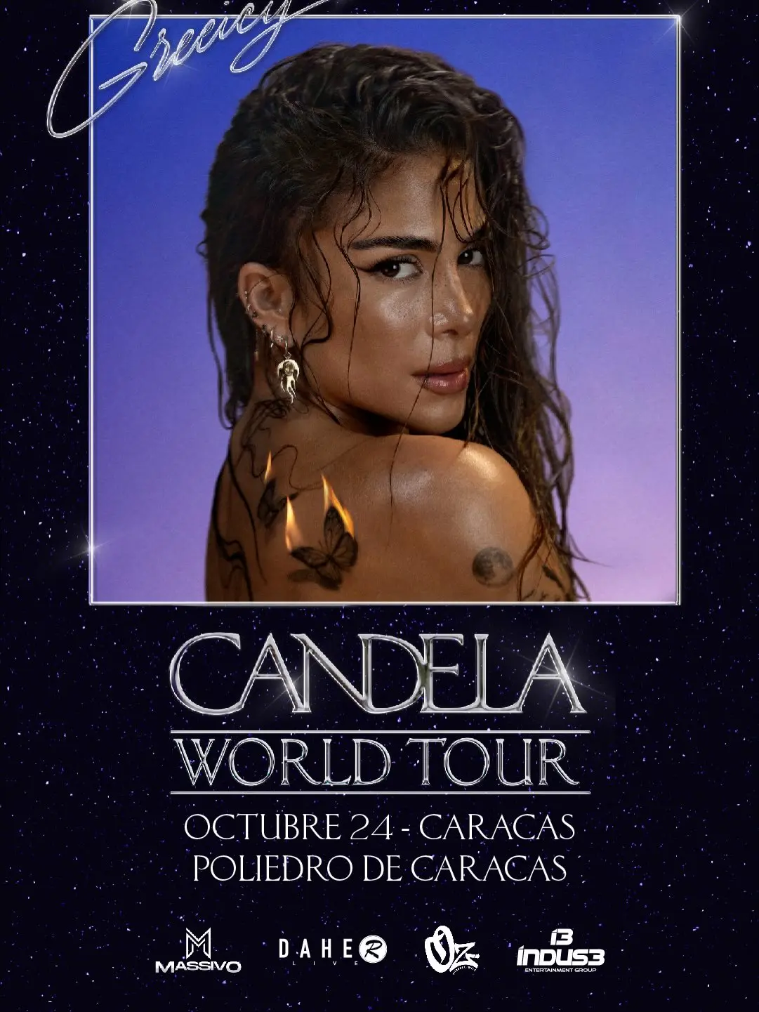 ¿Dónde y Cuándo es Greeicy Candela World Tour en Venezuela?