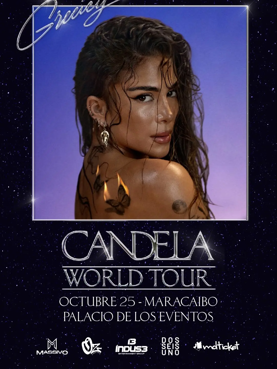 ¿Dónde y Cuándo es Greeicy Candela World Tour en Venezuela?