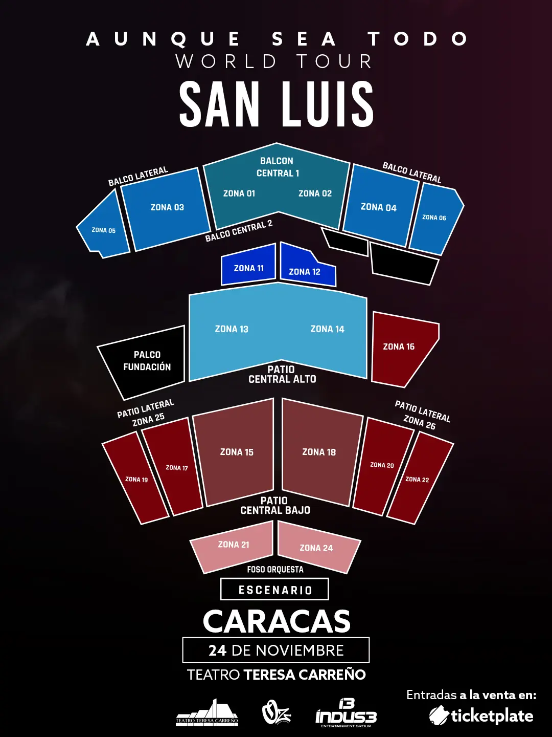 ¿Cómo comprar entradas para SanLuis en Caracas?